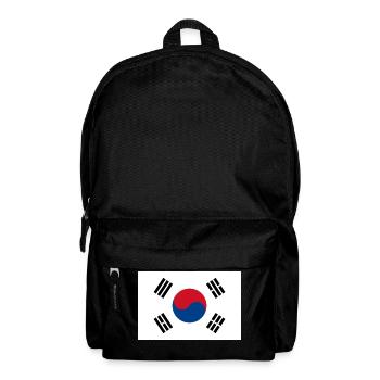 Südkorea-Flagge - Rucksack - Schwarz - Vorne