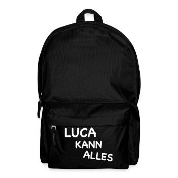 LUCA KANN ALLES I Luca ist einzigartig - Rucksack - Schwarz - Vorne