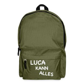 LUCA KANN ALLES I Luca ist einzigartig - Rucksack - Olivgrün - Vorne