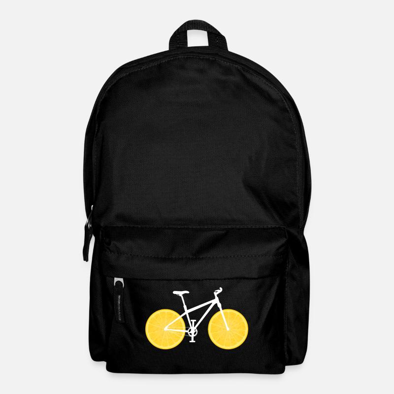 Fruit Bicycle Lemon Lime Orange / Gift - Backpack - black
