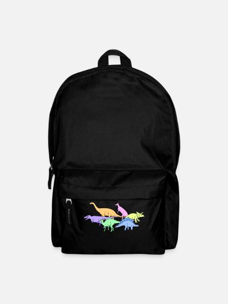 Dinosaure Dinos T-Shirt idée cadeau - Sac à dos - noir