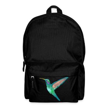 Kolibri Kleinster Vogel der Welt Bienenelfe Nektar - Rucksack - Schwarz - Vorne