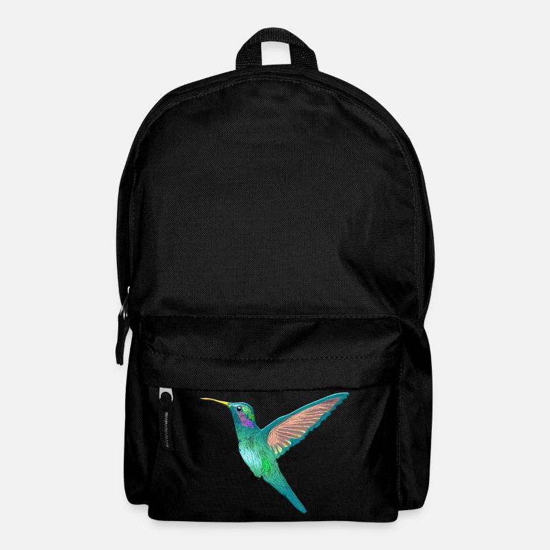 Kolibri Kleinster Vogel der Welt Bienenelfe Nektar - Rucksack - Schwarz