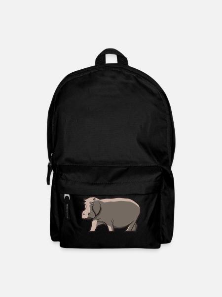 Hippopotame Hippopotame Hippopotame Cadeau - Sac à dos - noir