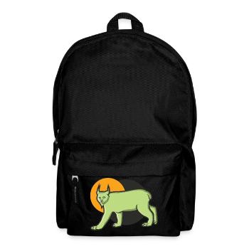 Predator lynx in the desert - Backpack - black - Front
