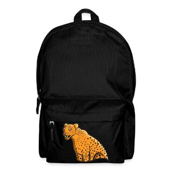 Leopard Großkatze Wildkatze Geschenkidee Wildlife - Rucksack - Schwarz - Vorne