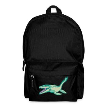 Plesiosaurus Dinosaurier Dino Urzeit Geschenkidee - Rucksack - Schwarz - Vorne