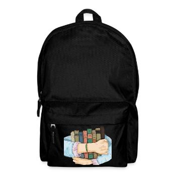 Livre, livres - Sac à dos - noir - Devant