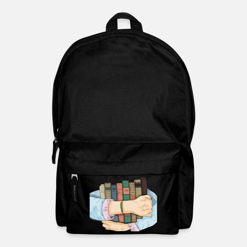 Buch, Bücher - Rucksack - Schwarz