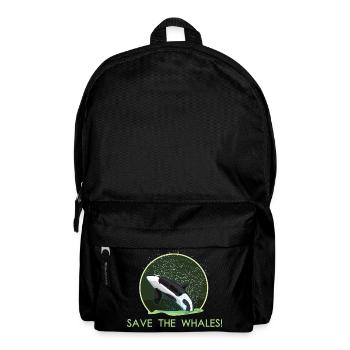 Save the Planet Save the whales Orca whale killer whale - Backpack - black - Front