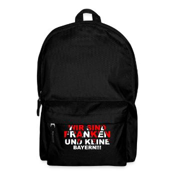 Wir sind Franken und keine Bayern - Rucksack - Schwarz - Vorne