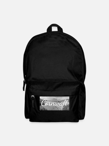 Retro Lettering at Cornwall England - Backpack - black