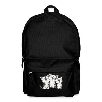 Cats cat chorus singing cats gift meow - Backpack - black - Front