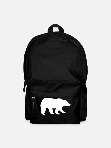 Eisbär - Rucksack - Schwarz