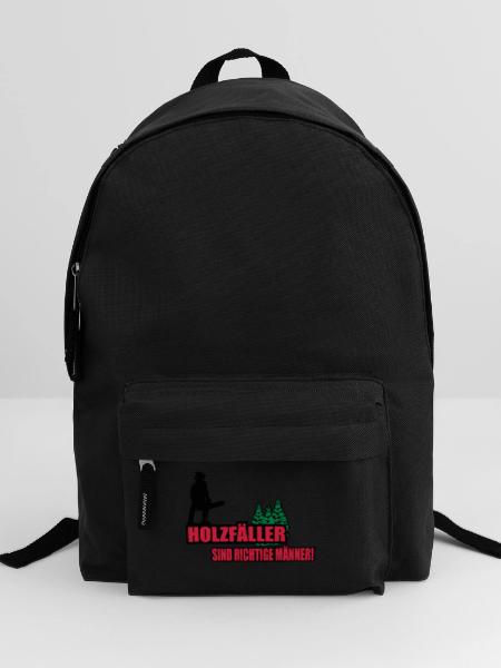 holzfäller - Rucksack - Schwarz - Vorne