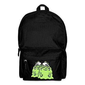 team 2 freunde paar glibber schleim ekelig schleim - Rucksack - Schwarz - Vorne