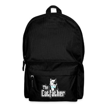 The Catfather Katze - Lustiges Design - Rucksack - Schwarz - Vorne