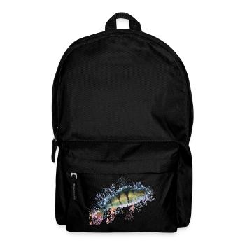 Idée cadeau de perche de pêche - Sac à dos - noir - Devant