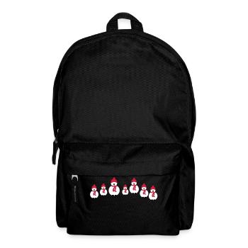 bonhomme de neige équipage - Sac à dos - noir - Devant