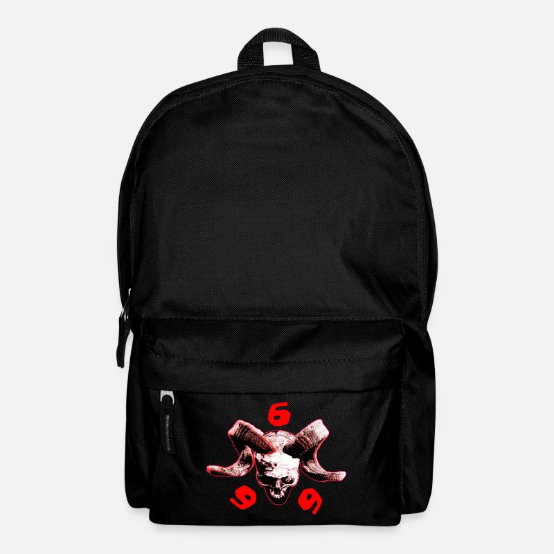 crâne 666 - Sac à dos - noir