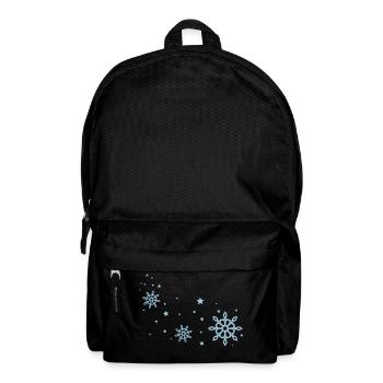 flocons de neige - Sac à dos - noir - Devant
