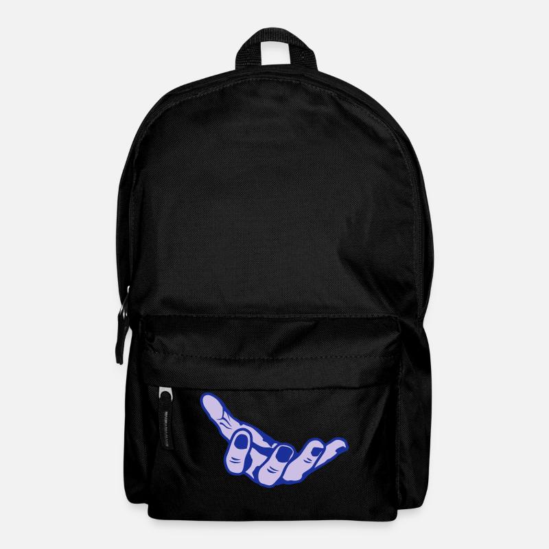 hand open hand open offene mano - Backpack - black