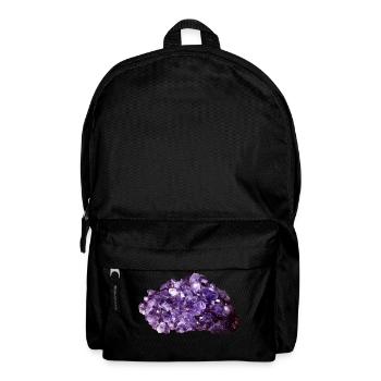 Ein Amethyst ist ein ganz besonderer Blickfang - Rucksack - Schwarz - Vorne