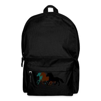 drei_pferde_pferd - Sac à dos - noir - Devant