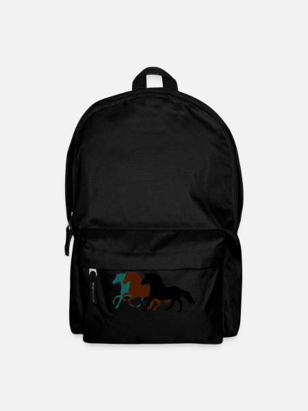 drei_pferde_pferd - Rucksack - Schwarz