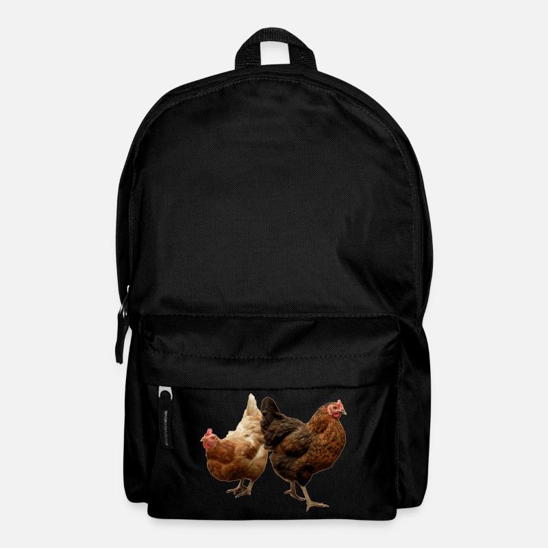 zwei glückliche Hühner - Rucksack - Schwarz