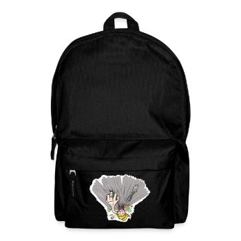 Finger Loch - Kletter T-Shirt - Rucksack - Schwarz - Vorne