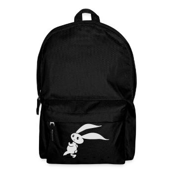 süsser Comic Oster Hase schleicht herum - Rucksack - Schwarz - Vorne