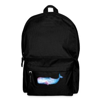 Watercolor Pottwal - Rucksack - Schwarz - Vorne