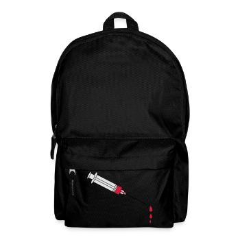 Blood Syringe - Backpack - black - Front