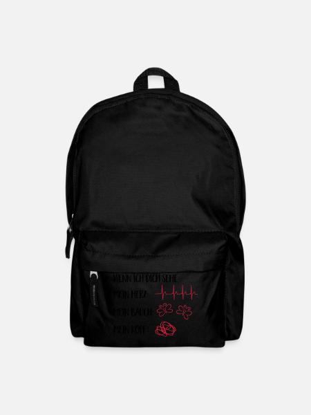 verliebt - Rucksack - Schwarz