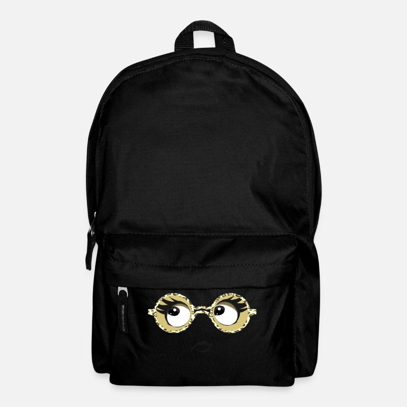 lunettes yeux - Sac à dos - noir