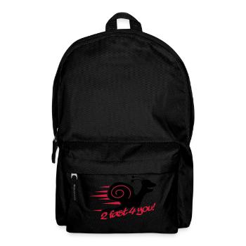 2 Fast 4 You Snail - Rucksack - Schwarz - Vorne