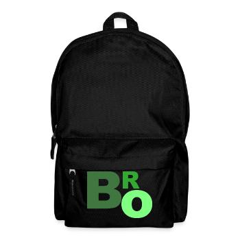 L’inscription de brossage T-shirt argot - Sac à dos - noir - Devant
