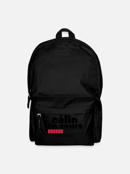 câlin en cours,amour,mariage,ev,formes,cœur - Sac à dos - noir