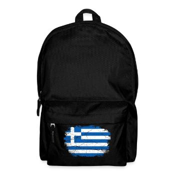 Griechenland Griechische Flagge - Rucksack - Schwarz - Vorne