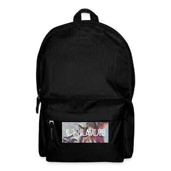 Urlaub unter Palmen - Rucksack - Schwarz - Vorne