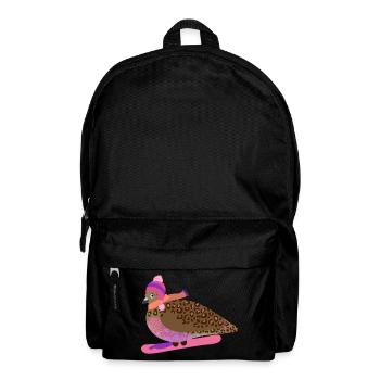 Snowboard Gal Pigeon Friend - Sac à dos - noir - Devant