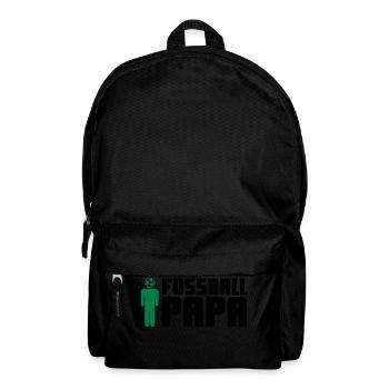 Fußball Papa - Rucksack - Schwarz - Vorne