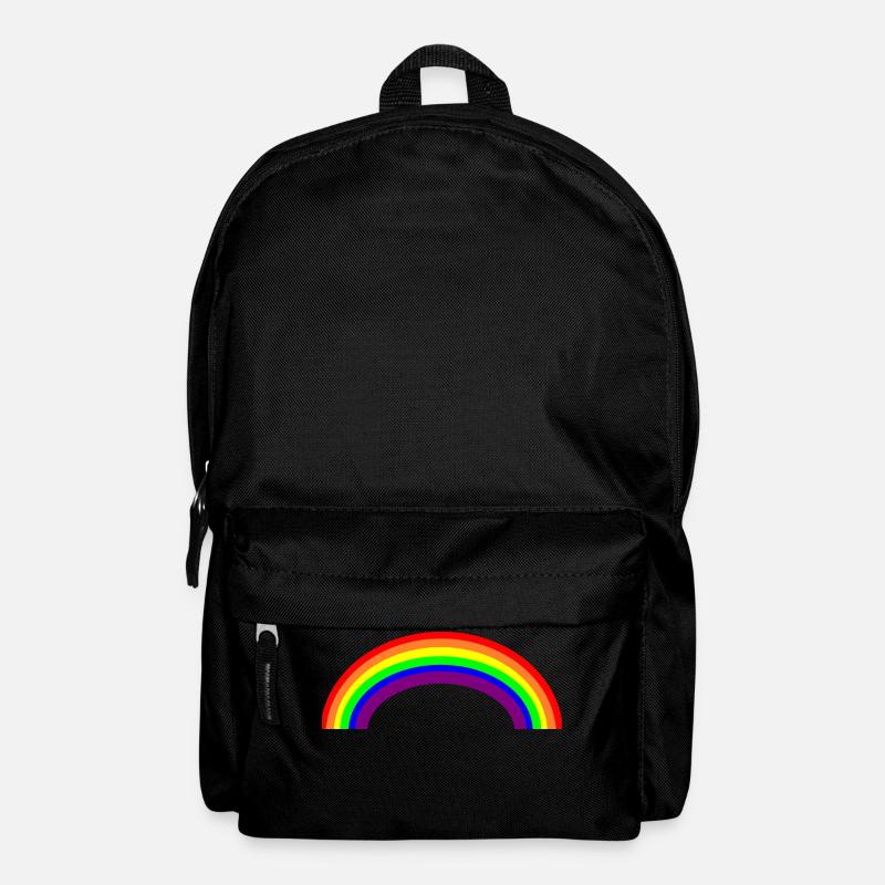 Regenbogen - Rucksack - Schwarz