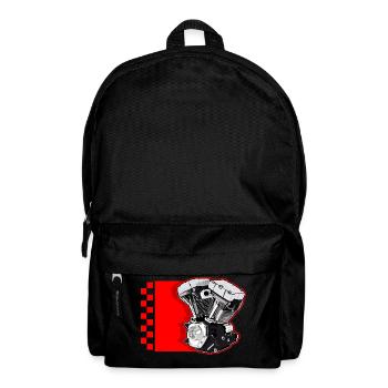 Motor V - Rucksack - Schwarz - Vorne