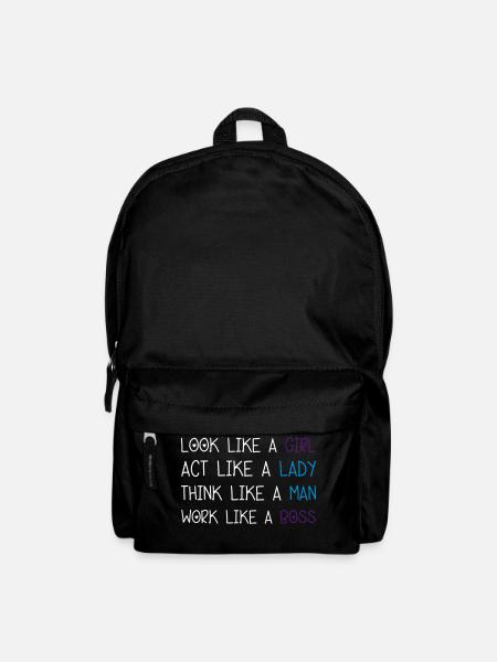 Look Like A Girl - Rucksack - Schwarz