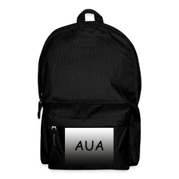 Lettering Aua horizontal with gradient - Backpack - black - Front