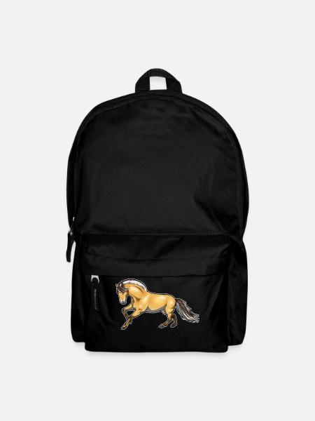 Fjordpferd Norweger Farbe Pony Pferd Geschenk - Rucksack - Schwarz