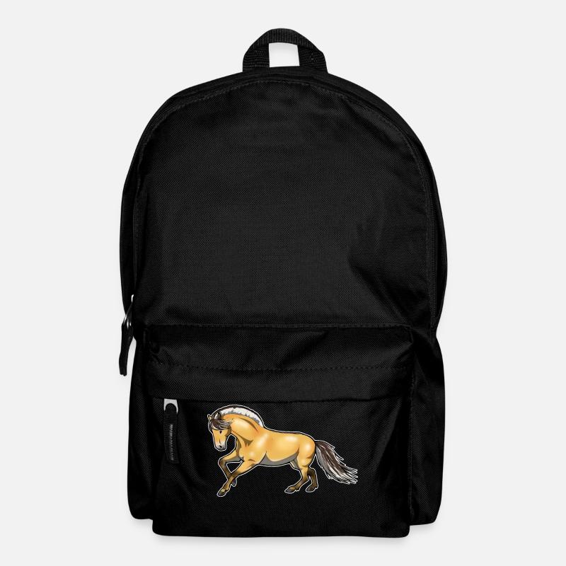 Fjordpferd Norweger Farbe Pony Pferd Geschenk - Rucksack - Schwarz