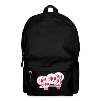 Red Skull Bunch White - Backpack - black - Front